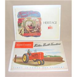 (2) Massey Catalogs--1950's Better Built Tractors & 1972 MF Heritage Booklet