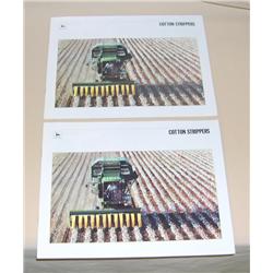 (2) 1987 JD Cotton Strippers Sales Brochures