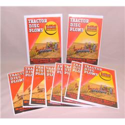 (10) MM Tractor Disc Plows Sales Brochures