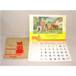 1949 Massey-Harris Calendar from West Lebanon, IN
