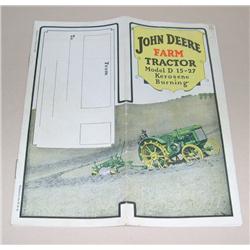 JD 15-27 Model D Tractor Brochure