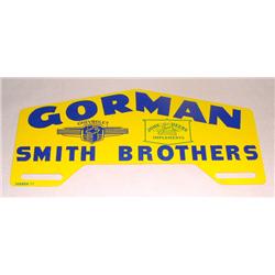 MINT JD & Chevy License Plate Topper from Gorman Smith Brothers