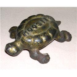 Cast Iron "HOOSIER" Turtle Paperweight