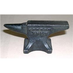 Cast Iron JD 1937 Anvil Paperweight