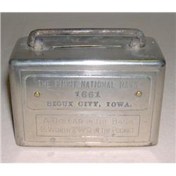 Suitcase Bank from Sioux City, Iowa
