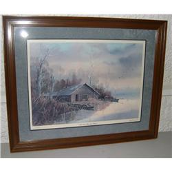 Les Kouba Art Print "the Old Hunting Shack" #1101 of 2,000 Artist signed