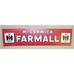 New IH Farmall Single Sided Tin Sign