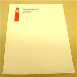 Ream of IH Letterhead from Williamsburg, IA