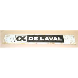 DeLaval black & White tin Sign