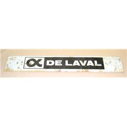 DeLaval black & White tin Sign