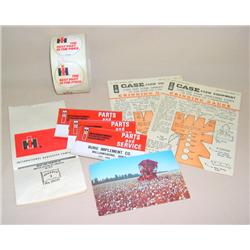 Lot of IH & Case Items--Decals, Parts Sacks, Stickers and more