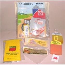 Lot of Misc Farm Advertising items--AC Paint Brushes, Oliver Sack, MM & MH Dealer decals & more