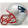 Image 3 : Tom Brady Autographed New England Patriots Silver Full Size Replica Helmet (Fanatics)
