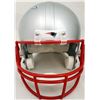 Image 6 : Tom Brady Autographed New England Patriots Silver Full Size Replica Helmet (Fanatics)
