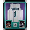 Image 1 : MUGSY BOGUES SIGNED AND CUSTOM FRAMED CHARLOTTE HORNETS JERSEY (JSA COA)