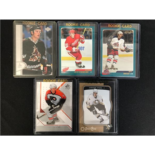 NHL HOCKEY ROOKIE CARD LOT