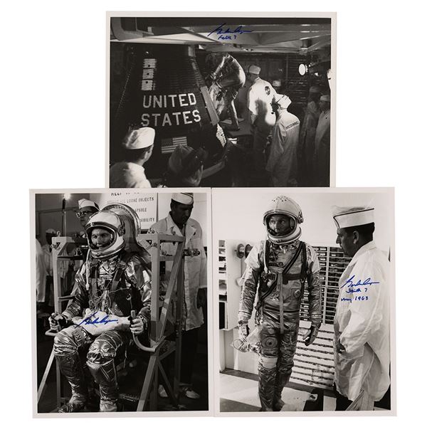 Gordon Cooper (3) Signed Photographs