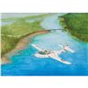 Image 1 : Michael Collins Signed Original Painting: 'River Crossing'