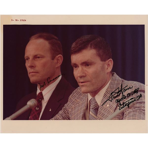 Fred Haise and Jack Lousma Signed Photograph