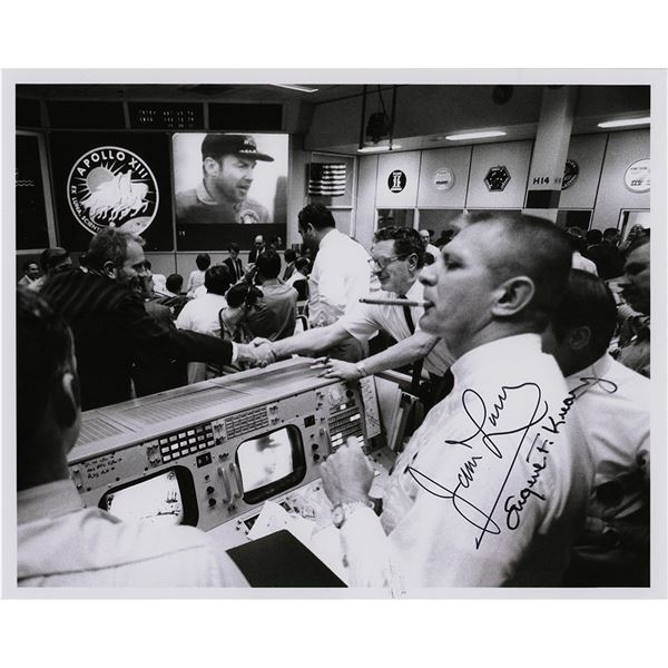 James Lovell and Gene Kranz Signed Photograph