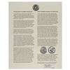 Image 3 : Dave Scott's Apollo 15 Lunar Landed Flag and Lunar Orbited Metal Robbins Medallion Display