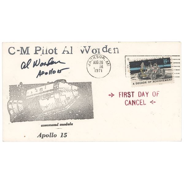 Al Worden's Collection of (7) Apollo 15 Covers