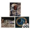 Image 1 : Moonwalkers: Alan Shepard, Charles Conrad, and Charlie Duke (3) Signed Photographs