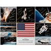 Image 2 : STS-66 Flown Flag Display with (64) Space Shuttle Astronaut Signatures