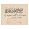 Image 2 : Jacqueline Cochran Flown Scarf Swatch and Typed Letter Signed