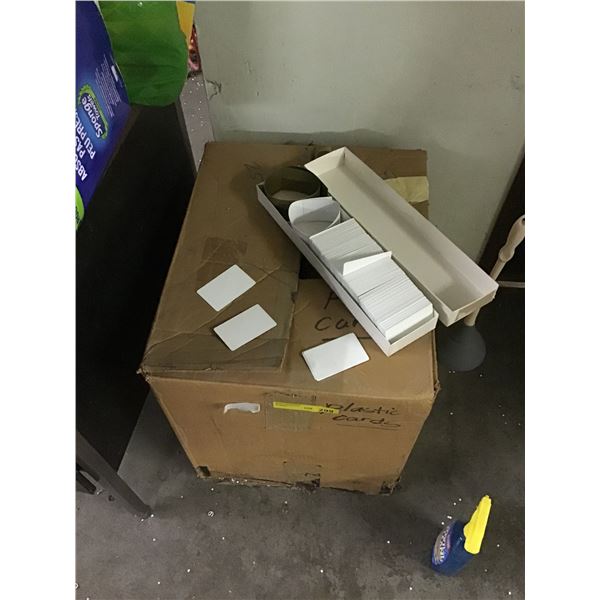 Large Box of Plastic Credit Card Blanks - Inventory (or ID Cards)