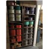 Image 1 : Two Shelving Units & Spools of Plastic Filament - Binding for Med. & Small Spools  - Inventory