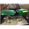 Image 1 : Two bankers lamps