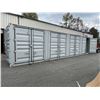 Image 1 : *H/T T* GREY 40' 52,910 MAX CAPACITY INDUSTRIAL TRANSPORT CONTAINER WITH 4 DUAL SWING SIDE DOORS