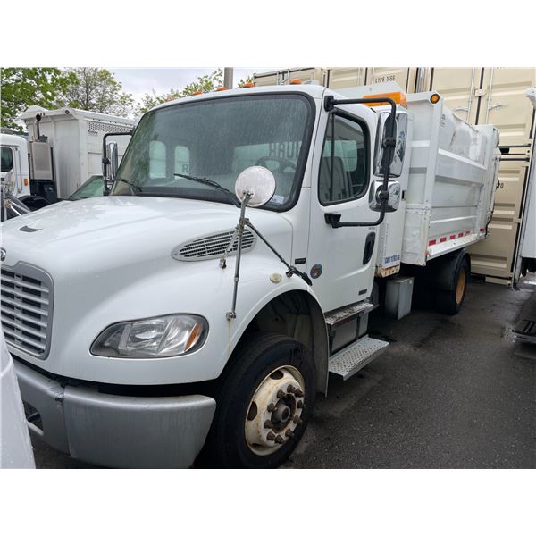 2008 FREIGHTLINER BUSINESS CLASS M2, GARBAGE TRUCK, WHITE, VIN # 1FVACWDJ98HZ07770