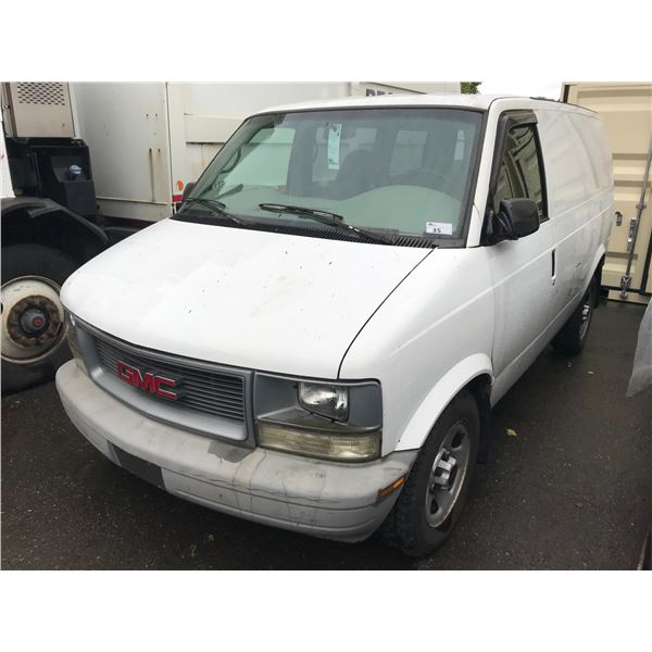 2005 GMC SAFARI, 3DR CARGO VAN, WHITE, VIN #1GTDM19XX5B507298