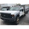 Image 1 : 2008 FORD F-550 XL, 2DR DUALLY DUMP TRUCK, WHITE, VIN # 1FD5F56Y08EE26036