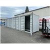 Image 8 : *H/T T* GREY 40' 52,910 MAX CAPACITY INDUSTRIAL TRANSPORT CONTAINER WITH 4 DUAL SWING SIDE DOORS