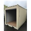 Image 2 : BEIGE 12' SELF-STORAGE STORAGE CONTAINER WITH ROLL UP DOOR L12' X W87" X H99" APPROX WEIGHT 1100 KGS