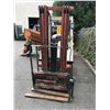 Image 2 : NISSAN 40 3 STAGE SIT DOWN PROPANE COUNTER BALANCE FORKLIFT WITH SIDE SHIFT AND FLAT SOLID RUBBER