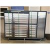 Image 1 : STAINLESS STEEL STEELMAN 35 DRAWER, 2 DOOR MECHANICS TOOL CHEST H57" X W85" X D23" WITH