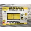 Image 2 : YELLOW STEELMAN 10 SWING DRAWER WORKBENCH H36" X W67" X D24" WITH ANTI-SLIP LINING