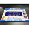 Image 2 : BLUE STEELMAN 15 DRAWER 2 DOOR WORK BENCH H36" X W113" X D29" WITH ANTI-SLIP LINING LOCKING