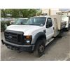 Image 1 : 2008 FORD F-550 XL SUPERDUTY, 2DR DUALLY DUMP TRUCK, WHITE, VIN # 1FD5F56Y58EA68108