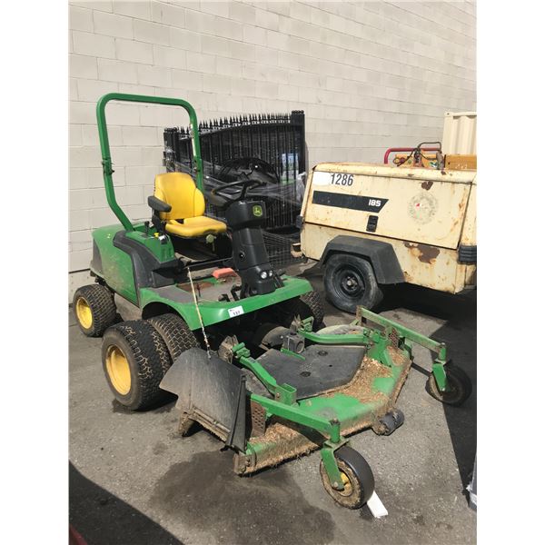 JOHN DEERE 1400 GAS POWERED 72  RIDE ON LAWN MOWER WITH DUAL FRONT TIRES