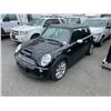 Image 1 : 2005 MINI COOPER S, 2 DR HATCHBACK, BLACK, VIN# WMWRE33505TG96852