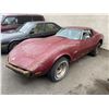 Image 1 : *TOW* 1974 CHEVROLET CORVETTE STINGRAY, 2DR COUPE, RED, VIN 1Z37J4S405499