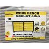 Image 2 : YELLOW STEELMAN 10 SWING DRAWER WORKBENCH H36" X W67" X D24" WITH ANTI-SLIP LINING