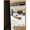 Image 2 : PAIR OF ELEMENTS ACACIA WOOD 60" GLOSSY FINISH EASY INSTALLATION MANTLE SHELVES