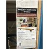 Image 2 : PAIR OF ELEMENTS LIVE EDGE 60" EASY INSTALLATION MANTLE SHELVES WITH WOOD CORBELS