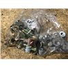 Image 2 : BIN OF ASSORTED HEAVY DUTY SHIFTER HANDLES, HARDWARE, AND COMMERCIAL EQUIPMENT PARTS